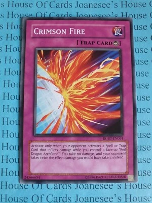 Crimson Fire RGBT-EN064 Common Yu-Gi-Oh Card (U) New - Image 1 of 3