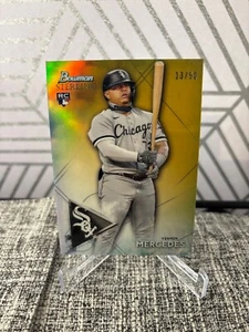 YERMIN MERCEDES 2021 BOWMAN STERLING GOLD REFRACTOR ROOKIE /50 RC WHITE SOX - Picture 1 of 2