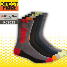 King Gee Men's Crew Cotton Work Sock - 5 Pack,K09035