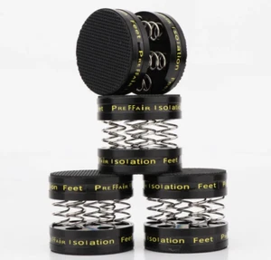 4PCS Speaker Spikes Stand Aluminum Spring Isolation Feet Pads for Amplifier NEW~ - Picture 1 of 5
