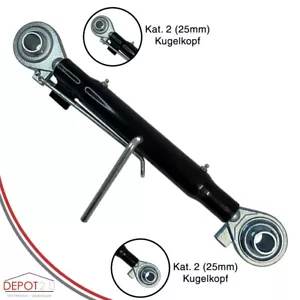 Oberlenker Kat 2 Kugelkopf 25 mm Gew. M30 x 3,5 AL 630 - 910 mm verstärkte Ausf. - Bild 1 von 5