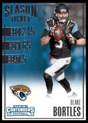 2016 Panini Contenders #95 Blake Bortles Jacksonville Jaguars - Image 1 of 2