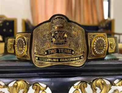 Nuevo cinturón de latón Tag Team Wrestling Championship réplica título adulto talla 2024 2 mm Foto 1 de 4