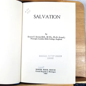 Salvation - Hardcover by Ernest F. Kevan - 1963 - Bild 1 von 11