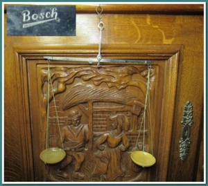 Balance suspendue en laiton du 19ème siècle Bosch~Cadeau pour médecin - Foto 1 di 10