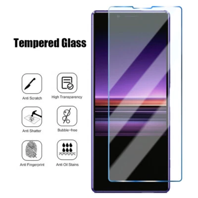 For Sony Xperia 1 V 10 V 1 IV 10 IV 5 Tempered Glass Screen Protector Protection - Image 1 of 4