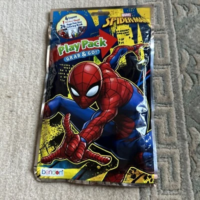 Marvel Spider-Man - Play Packs-Grab & Go-Stickers & Books. - Image 1 of 3
