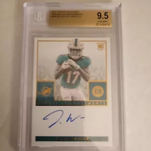 2021 PANINI ENCASED JAYLEN WADDLE ROOKIE ENDORSEMENTS AUTO 33/50 BGS 9.5 10 AUTO - Picture 1 of 2