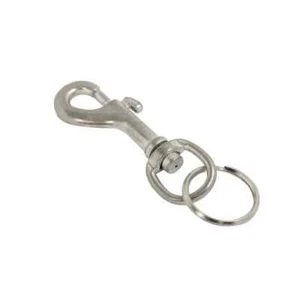 LG Key Ring Snap Spring Hook Bolt Swivel Buckle Trouser Belt Clip Loop Hipster - Picture 1 of 8