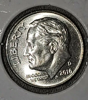 MINT ERROR 2016 D  Roosevelt Dime DDO on Liberty, Great Condition. - Image 1 of 4
