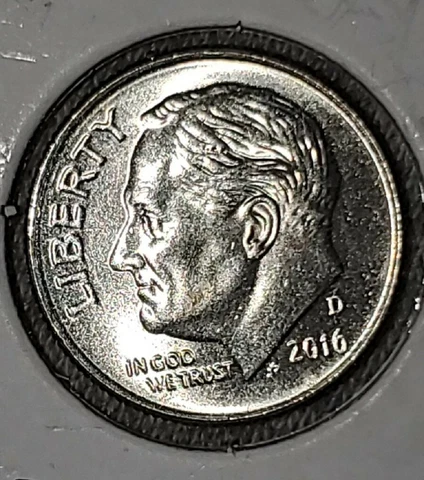 MINT ERROR 2016 D  Roosevelt Dime DDO on Liberty, Great Condition Cover
