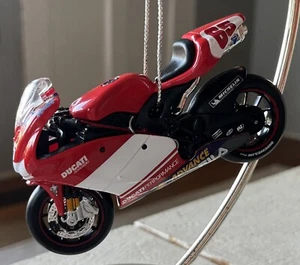 Die Cast Ducati Desmosedici Loris Capirossi 65 Motorcycle Red Ornament - Picture 1 of 6