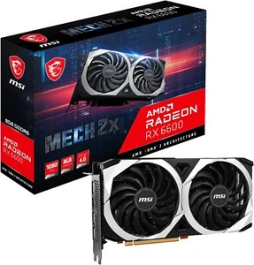 MSI Radeon RX 6600 MECH 2X 8G Next Generation Ray Tracing Graphics Card - Picture 1 of 8