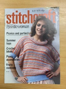 Juli 1979 Stitchcraft Magazin - Gehäkelt Bikinis / Sommer Tops ( Ll ) - Bild 1 von 8