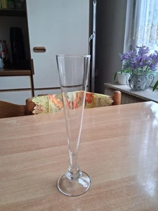 schmale Glas Vase, Stielvase, Kelchform, 27cm, Nr. 531 - Bild 1 von 2