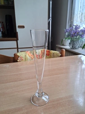 schmale Glas Vase, Stielvase, Kelchform, 27cm, Nr. 531 - Bild 1 von 2