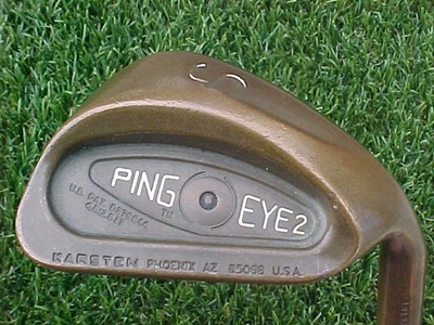Ping Eye 2 Beryllium Copper RH Golf Club Iron Black Dot Sand Wedge SW w New Grip - Image 1 of 4