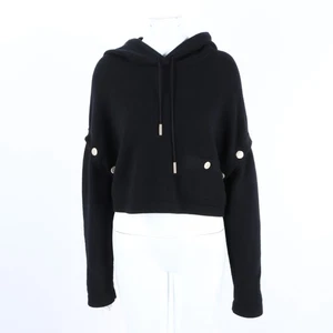 Chanel Cashmere Sudadera con Capucha Recortada con Mangas Largas 124847 - Imagen 1 de 7