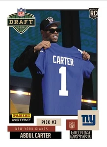 2025 Panini Instant ABDUL CARTER RC NFL DRAFT NIGHT Rookie #’d 1/TBA *PRESALE* - Picture 1 of 1
