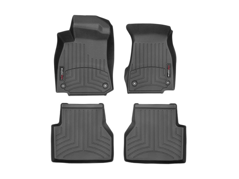 WeatherTech FloorLiner for 2020-2025 Audi S6 - 1st & 2nd Row, Black - Image 1 of 4