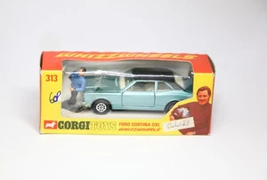 Corgi 313 Ford Cortina GXL Graham Hill in scatola originale - quasi come nuovo vintage - Foto 1 di 12