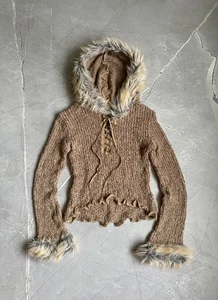 Sudadera con Capucha de Malla de Piel Difusa Tejido Abierto Azul Zona De Colección Estilo LGB Talla M - Imagen 1 de 19