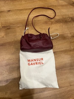 NWOT Mansur Gavriel MINI CLOUD CLUTCH Italian Pomegranate Made In Italy Dust Bag - Image 1 of 4