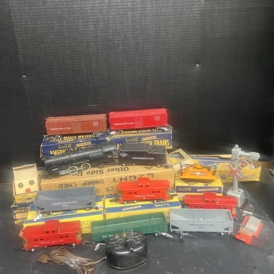 Vintage Lot of AMERICAN FLYER S Gauge Model Train Car Engine Boxes - Image 1 of 4