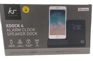 KitSound XDock 4 Alarm Clock Speaker Dock – Opened, Unused, Excellent Condition - Picture 1 of 3