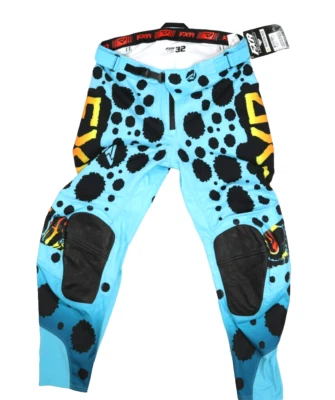 Pantalones de Motocross FXR Podium 2023 Negro Azul Calce Ajustado Rodilla Rider Pantalón Adulto 32 Foto 1 de 4