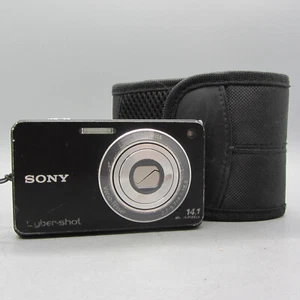 Sony Digital Camera Cybershot DSC-W360 14.1MP Black Tested - Picture 1 of 10