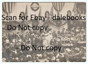 Voto suffragio - Woodrow Wilson parla - NAWSA 1916 RARA foto originale importante - Foto 1 di 2
