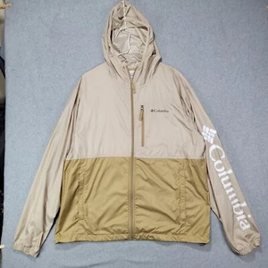 Columbia PFG Men's Morning View UPF 40 Beige Packable Jacket Size XL - Picture 1 of 11