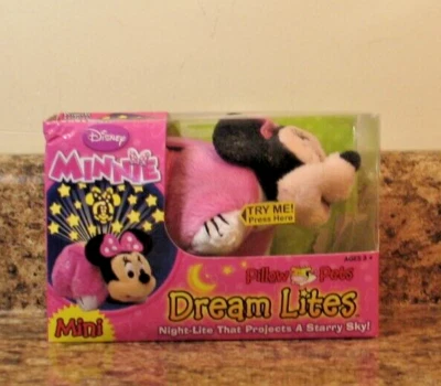 Disney Pillow Pets Dream Lites Minnie Mouse Mini 4" Plush NEW - Image 1 of 4