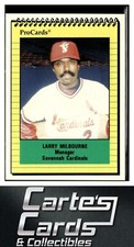 Larry Milbourne 1991 ProCards #1668  Savannah Cardinals Manager