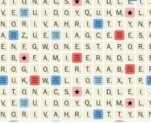 Scrabble Window Valance Curtain Kitchen Curtains Game Room Basement - Picture 1 of 1
