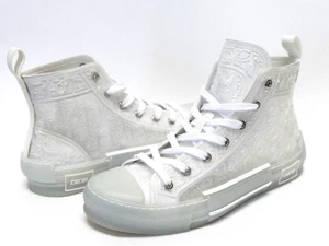 CHRISTIAN DIOR B23 3D Raised Oblique Transparent Trainer High Sneaker 8US 41 - Picture 1 of 13