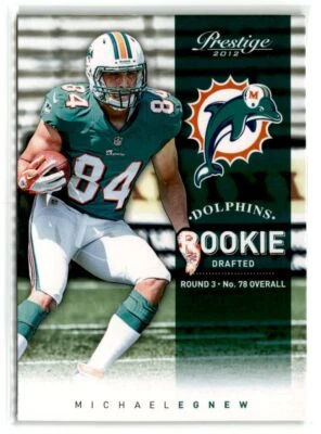2012 Panini Prestige Football  #266 Michael Egnew Rookie Miami Dolphins - Image 1 of 2