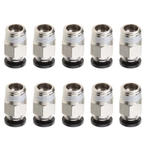 10 Pieces PC4-01 M10 Quick Fitting Straight Pneumatic Fitting Push to Connect - Picture 1 of 12