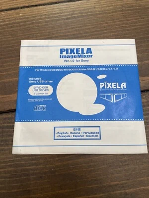 Sony PIXELA Image Mixer Driver CD Ver. 1.0 Win. 98/98SE/Me/2000/XP Mac 8.5 9.1 - Image 1 of 2