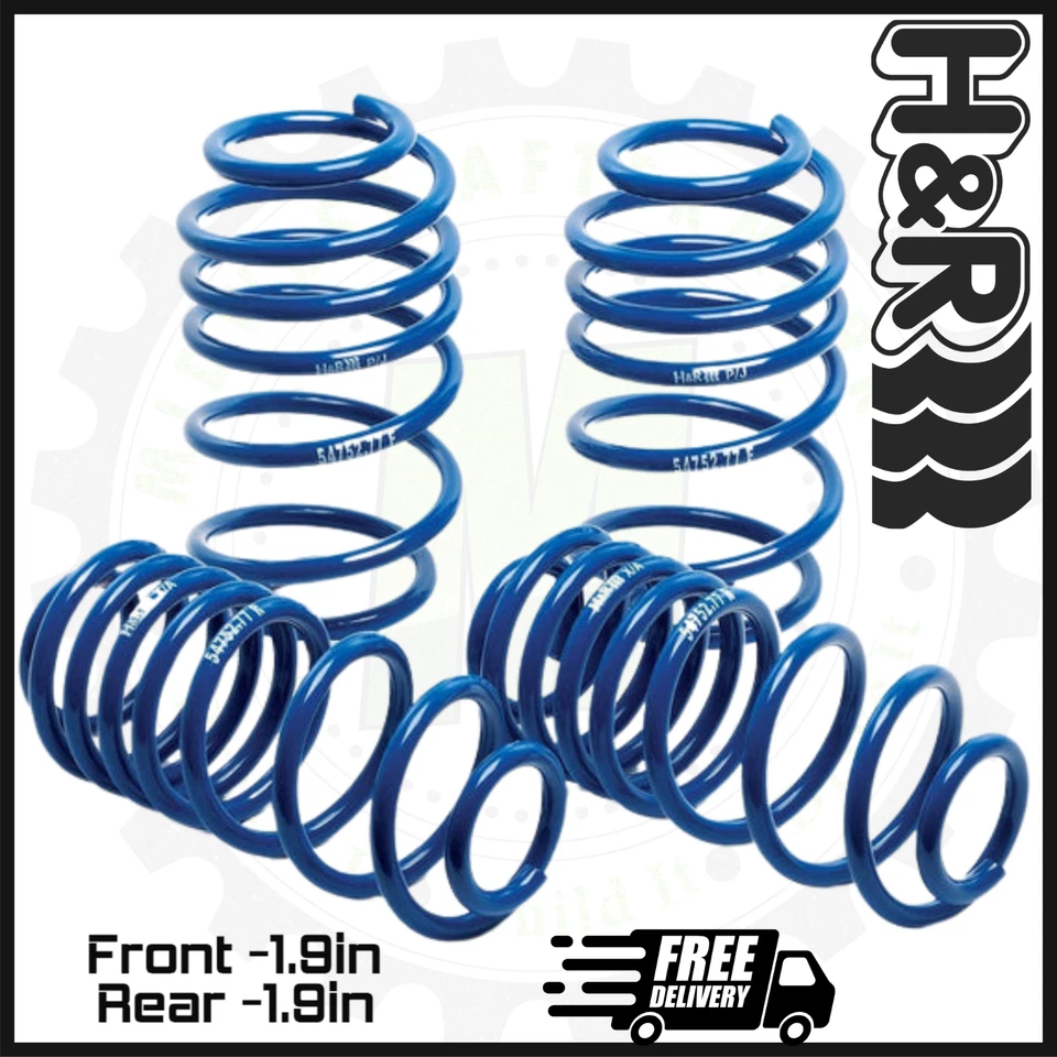 Muelles reductores delanteros y traseros H&R Super Sport | Se adapta a Volkswagen Golf 2008-2009 Foto 1 de 3