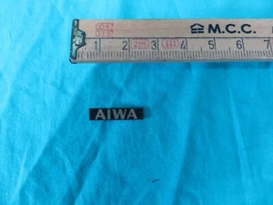 Logo "AIWA" originale in plastica cm. 1,8 - Picture 1 of 3