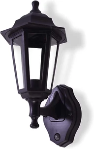 HiSPEC Volllaterne Außenwandleuchten Doppelpackungen, schwarz PIR Sensor Einzelpackung - Bild 1 von 7