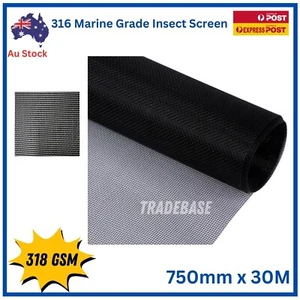 Mosquitera de malla de ventana de puerta de acero inoxidable grado marino 316 rollo de 30 m x 750 mm - Imagen 1 de 5