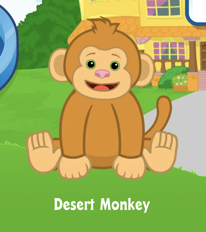 Webkinz Desert Monkey Virtual PET Adoption Code Only Messaged Webkinz Monkey Pet - Image 1 of 1