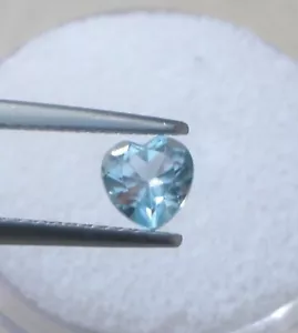 Sky Blue Topaz 10 Pieces 5 mm Heart Faceted Loose Gemstone For Jewelry - Picture 1 of 1