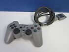 WORKING sony playstation 1 2 PS1 PS2 DUALSHOCK CONTROLLER CONTROL PAD grey