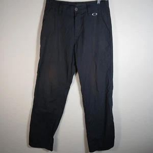 Oakley Hose Herren 30 schwarz gerades Bein Outdoor Golf atmungsaktiv leicht PC55 - Bild 1 von 16