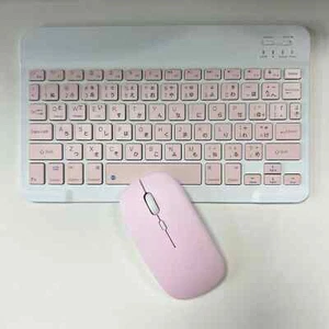 Juego de teclado y ratón Bluetooth delgado de idioma japonés recargable multidispositivo - Imagen 1 de 13