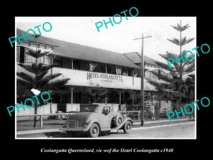 OLD POSTCARD SIZE PHOTO OF COOLANGATTA QUEENSLAND THE HOTEL COOLANGATTA c1940 - Picture 1 of 1